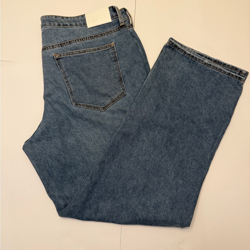 Edited by Remi Bader Women's Loose Straight Jeans Size 16 NWT High Rise Denim